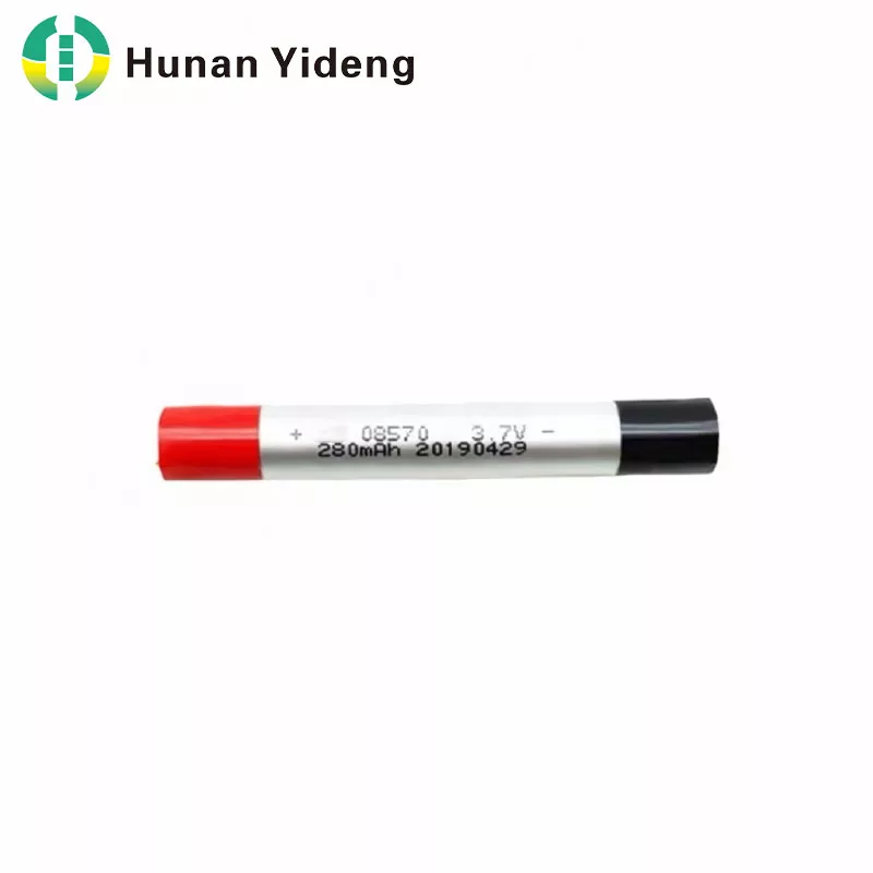 08570 3,7 V 280 mAh ohut sylinterimäinen litiumpolymeeriakku
