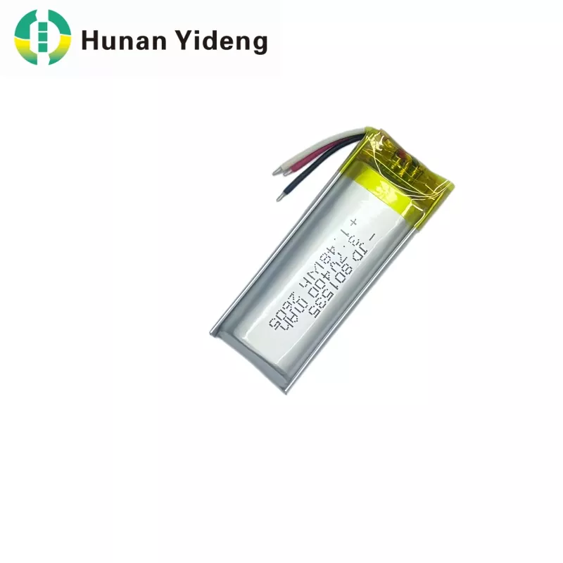 3,7 V 600 mAh 801535 litteä litiumpolymeeri ladattava lipo-akku